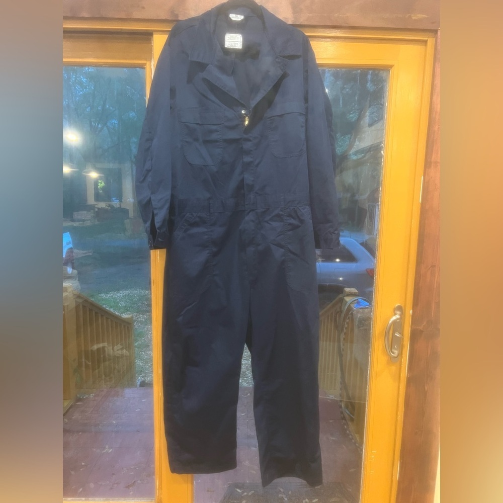 Navy Blue Coveralls Size 48l In Guc